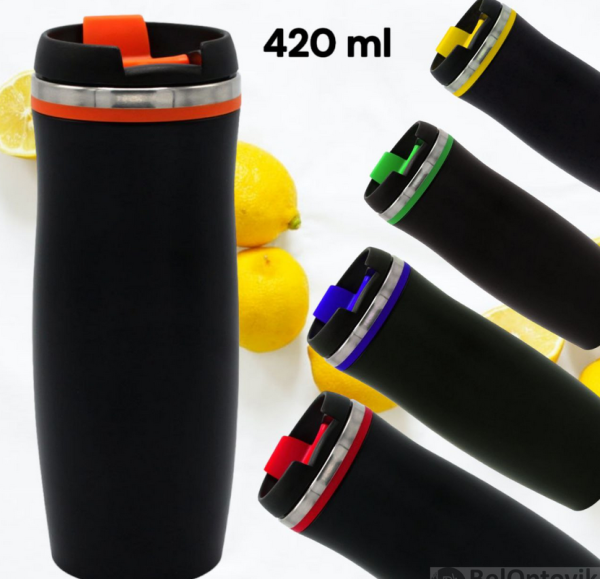 УЦЕНКА  Термокружка Dark Latte, красный